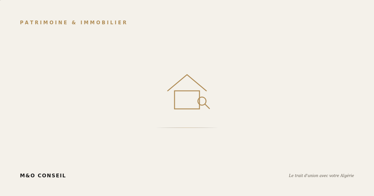 Illustration d'une maison et d'une clé symbolisant l'achat immobilier en Algérie