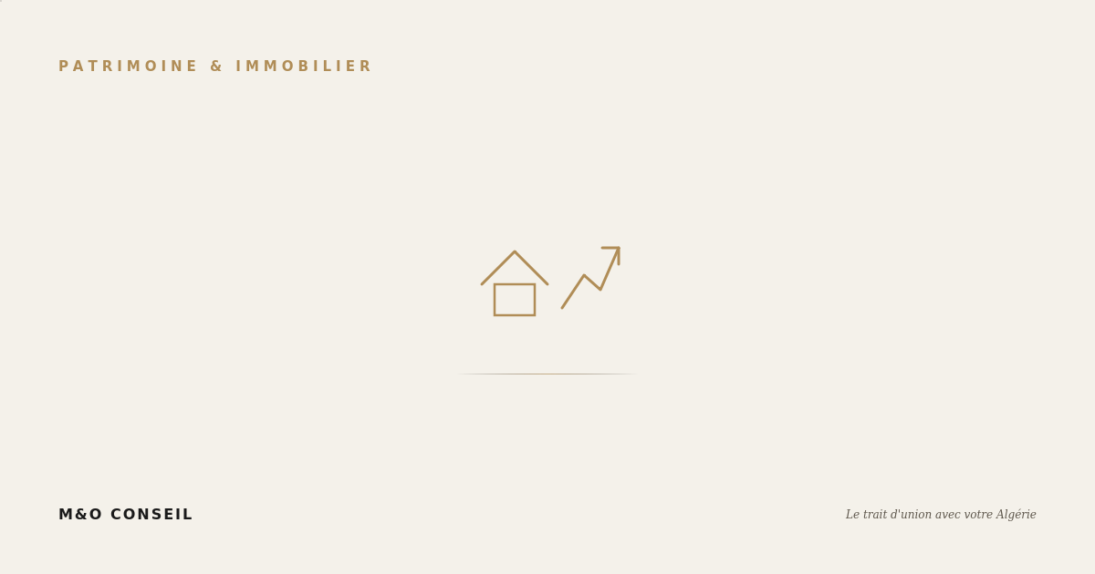 Illustration d'une maison et d'une courbe de croissance symbolisant l'investissement immobilier