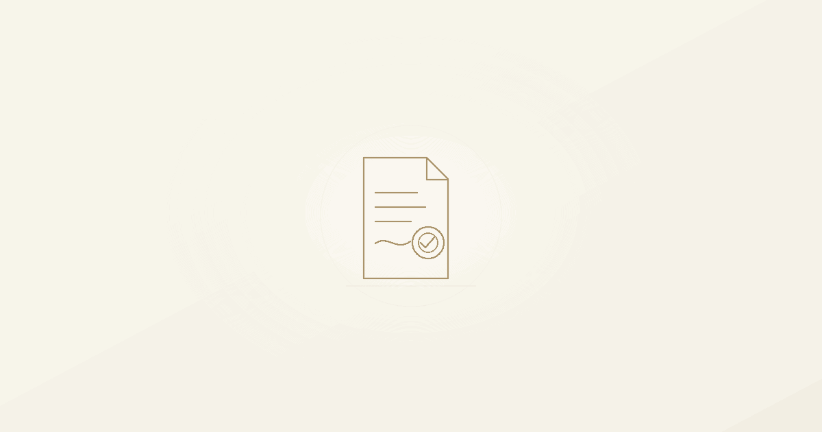 Illustration d'un document signé portant un sceau, symbolisant une procuration