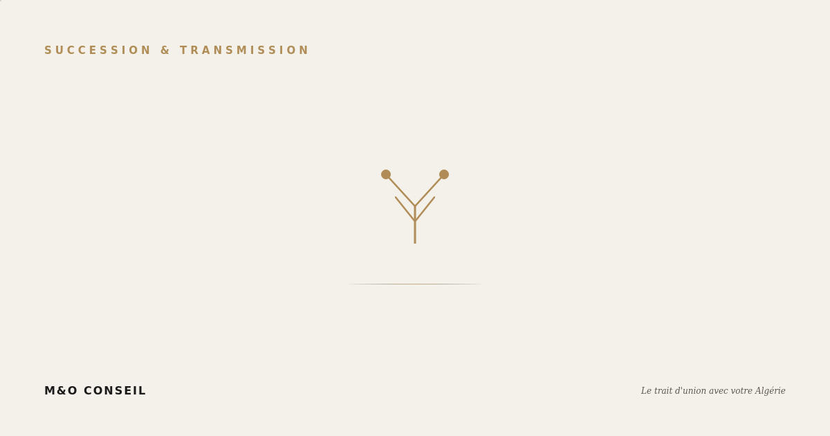 Illustration d'un arbre généalogique symbolisant la succession familiale