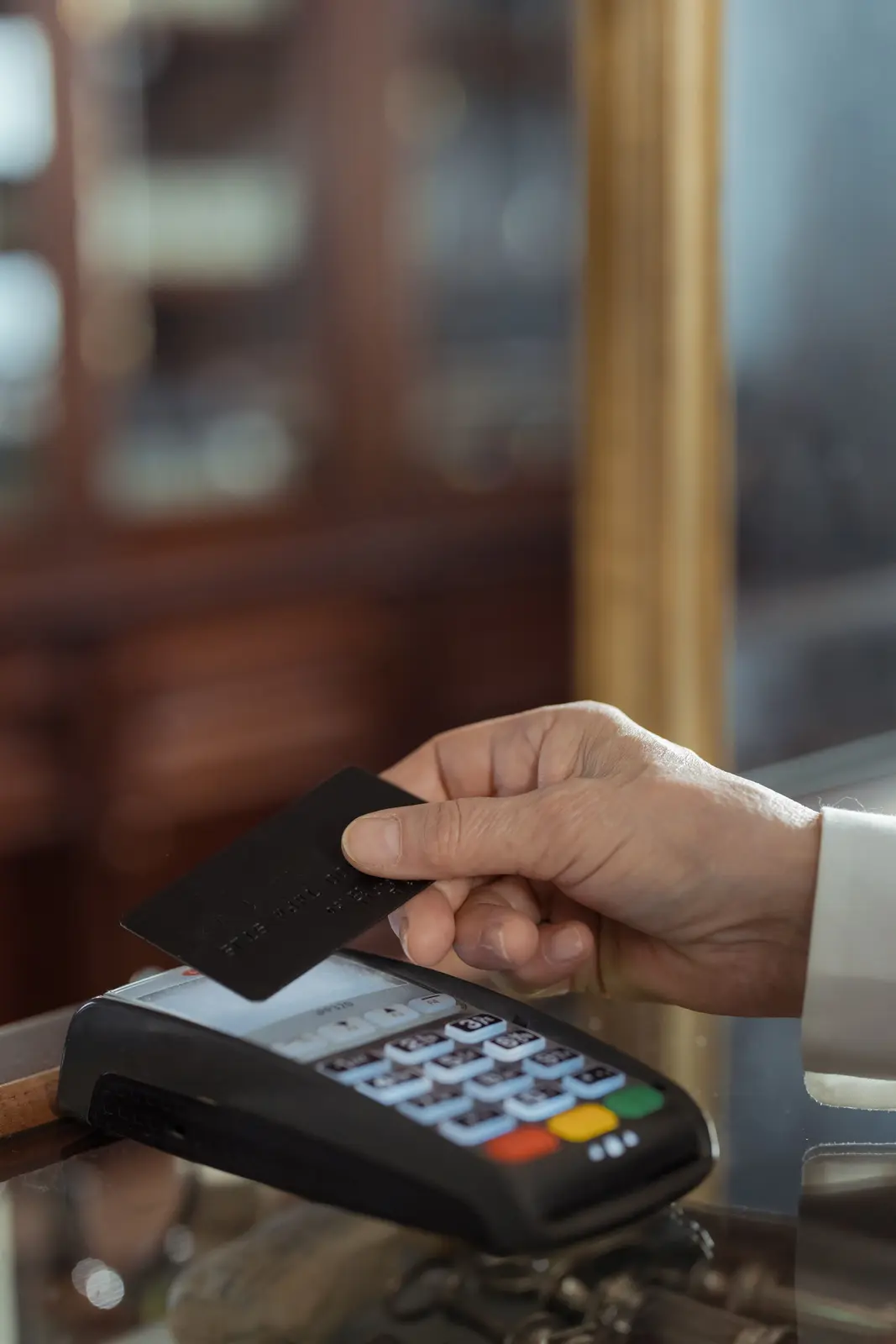 Card payment on a payment terminal